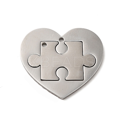 Non-Tarnish 304 Stainless Steel Split Pendants STAS-H212-12P-1