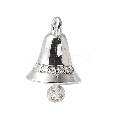 Brass Micro Pave Cubic Zirconia Pendants KK-P290-27P-1
