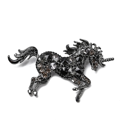 Alloy Rhinestone Lapel Pin Brooches for Clothes JEWB-F042-06B-1
