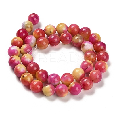 Dyed Natural Agate Beads Strands G-G203-09C-10mm-1