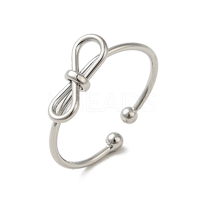 Brass Cuff Rings for Women RJEW-D026-03P-1