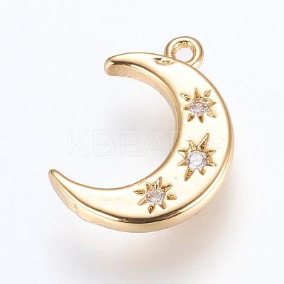Brass Charms ZIRC-G116-06G-1