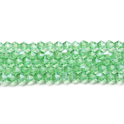 Transparent Electroplate Glass Beads Strands GLAA-F029-2mm-C24-1