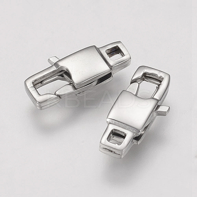 Tarnish Resistant 304 Stainless Steel Lobster Claw Clasps STAS-F109-19P-1