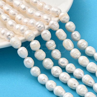 Natural Cultured Freshwater Pearl Beads Strands PEAR-I007-01E-01A-1