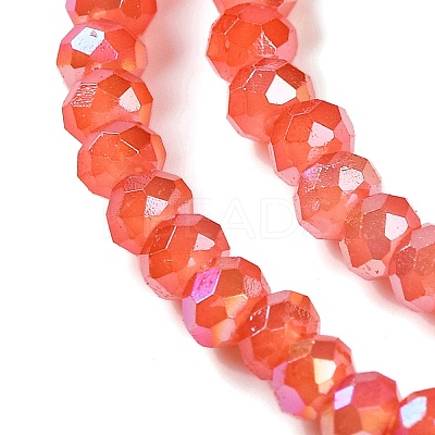 Baking Electroplate Glass Beads Strands DGLA-A039-J6MM-BM-1
