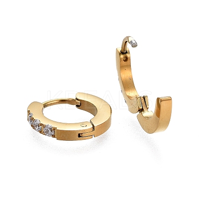 304 Stainless Steel Huggie Hoop Earrings LS-EJEW-L252-042G-1-1