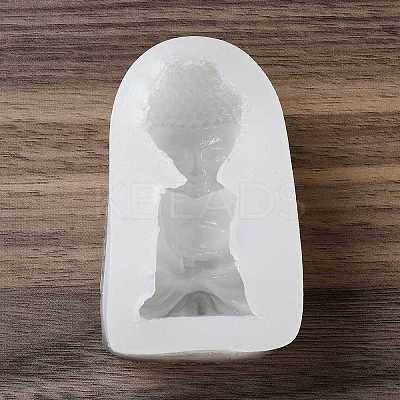 DIY Buddha Figurine Display Statue Silicone Molds DIY-F135-02-1