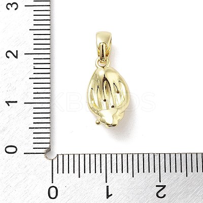 Brass Micro Pave Cubic Zirconia Pendants KK-F877-19G-1