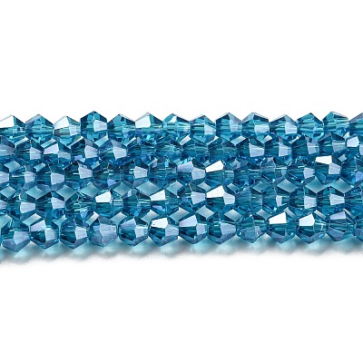 Transparent Electroplate Glass Beads Strands LS-EGLA-A039-T6mm-A01-1
