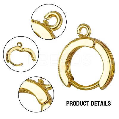 Wholesale SUPERFINDINGS 16Pcs 2 Sizes Cubic Zirconia Hoop Earrings Brass  Hoop Earring Findings Platinum Golden Huggie Hoop Earrings Findings for Jewelry  Making 