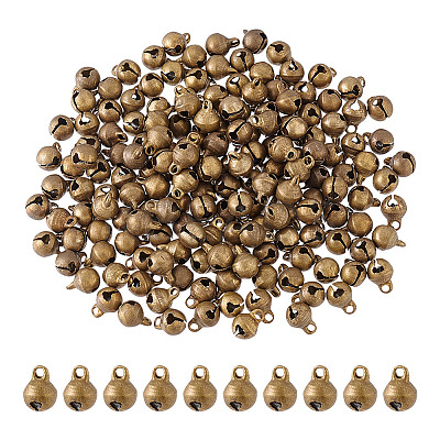300Pcs Brass Bell Pendants KK-HY0003-77-1