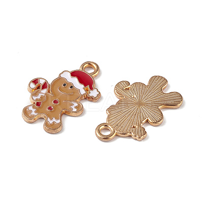 Christmas Alloy Enamel Pendants ENAM-M056-09KCG-1