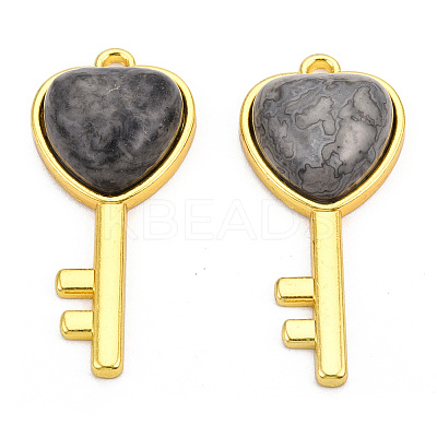 Natural Map Stone/Picasso Stone/Picasso Jasper Pendants G-N326-158-05-1