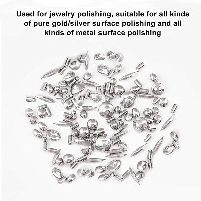 304 Stainless Steel with 201 Stainless Steel Polished Beads STAS-WH0016-05P-1