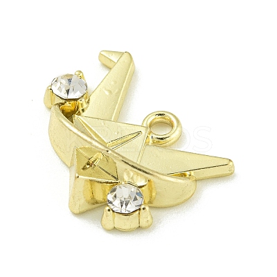 Alloy Rhinestone Pendants ENAM-I060-06G-1