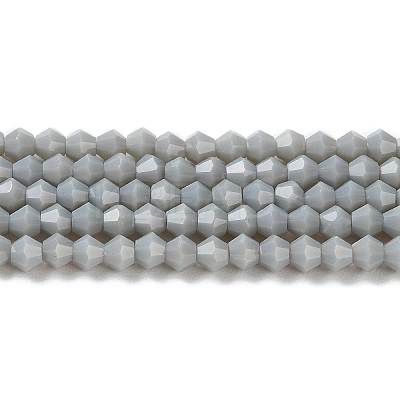 Opaque Solid Color Imitation Jade Glass Beads Strands GLAA-F029-P4mm-14-1