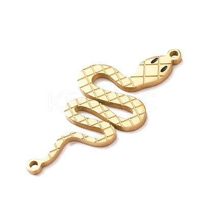 304 Stainless Steel Enamel Snake Links Connector Charms STAS-F367-06G-1