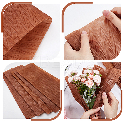 Crepe Paper Flower Packaging Paper AJEW-WH0472-05C-1