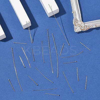50Pcs 304 Stainless Steel Flat Head Pins STAS-YW0002-73A-1