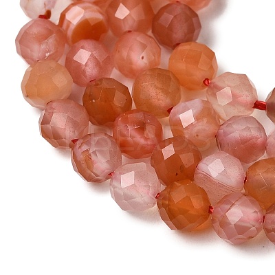Natural Red Agate Beads Strands G-L653-B01-4mm-1