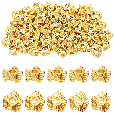 80Pcs Brass Spacer Beads KK-BBC0020-77-1