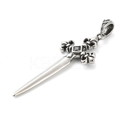 316 Surgical Stainless Steel with Cubic Zirconia Pendants STAS-A123-10AS-1