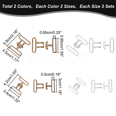 12Pcs 4 Style Alloy Belt Strap Buckles FIND-WR0009-69-1