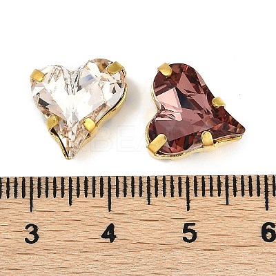 Brass Glass Rhinestone Sew on Rhinestones RGLA-B004-02G-B-1