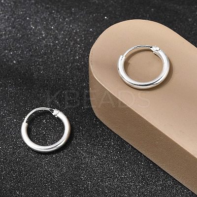 Brass Hoop Earrings EJEW-G474-01S-01-1