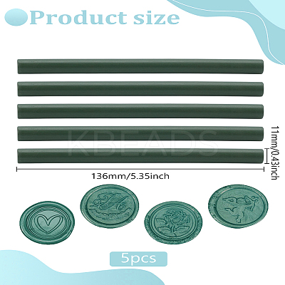 5pcs Resin Sealing Wax Sticks DIY-LP0005-06A-1