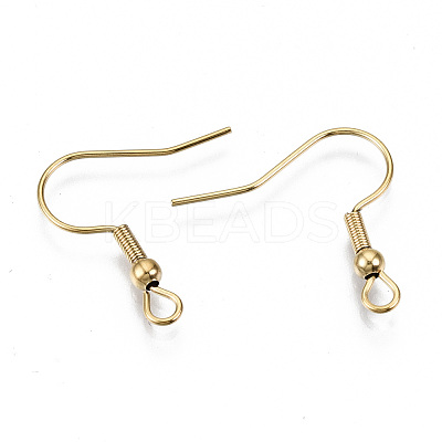 304 Stainless Steel Earring Hooks X-STAS-S111-001G-NR-1