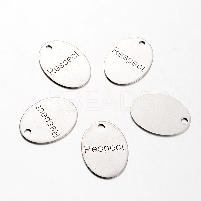 Non-Tarnish Spray Painted 201 Stainless Steel Pendants STAS-I048-L05-1