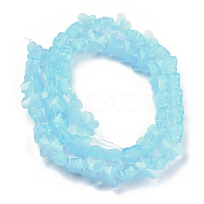 Imitation Jade Glass Beads Strands EGLA-L045-I-A05-1