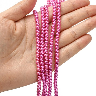 Grade A Glass Pearl Beads HY-J001-4mm-HX026-1