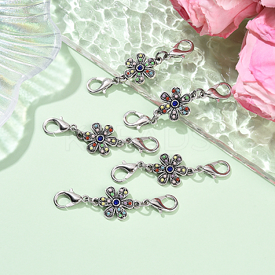 5Pcs Alloy Pendant Decorations HJEW-YW00135-1
