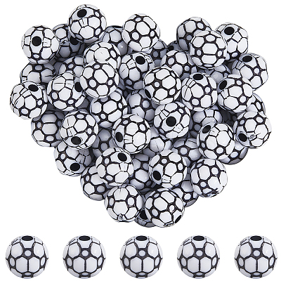 200Pcs Acrylic Beads OACR-SP0001-62-1