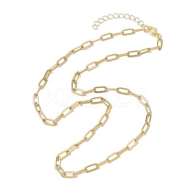 304 Stainless Steel Paperclip Chains Necklaces for Women NJEW-JN04744-1