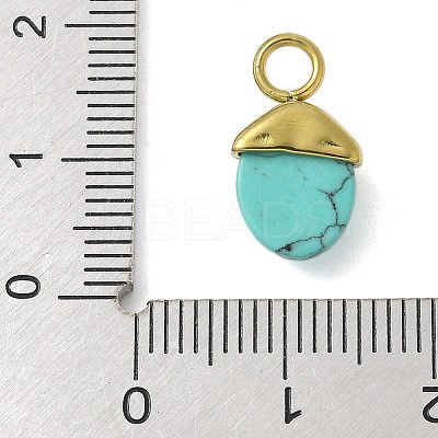 Synthetic Turquoise Pendants LS-STAS-L277-07G-04-1