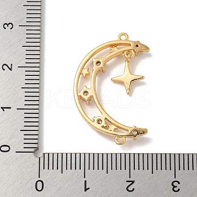 Brass Micro Pave Clear Cubic Zirconia Pendants KK-K378-01G-01-1