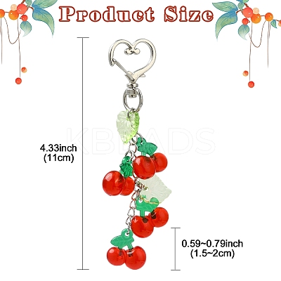 Resin Fruits Pendant Decoration KEYC-YW00168-01-1