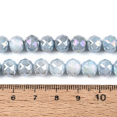 Anti-Tarnish Electroplate Glass Beads Strands GLAA-N010-8mm-12-1
