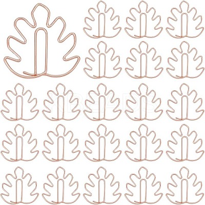 50Pcs Iron Paper Clips OFST-CP0001-05RG-1