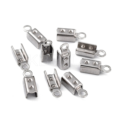 Tarnish Resistant 304 Stainless Steel Folding Crimp Ends LS-X-STAS-R065-36-1