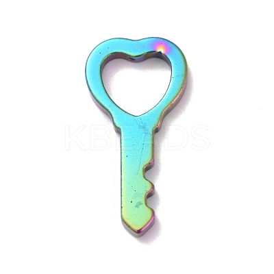 PVD Vacuum Plating Rainbow Color Non-magnetic Synthetic Hematite Pendants G-G856-04A-1