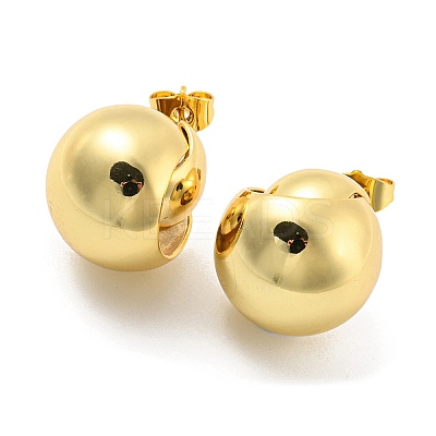 Round Stud Earrings EJEW-G355-16G-1