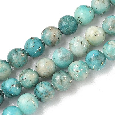 Dyed Natural Dolomite Beads Strands G-D337-8mm-D07-1