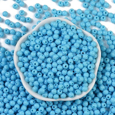 Opaque Acrylic Beads SACR-A007-01C-07-1