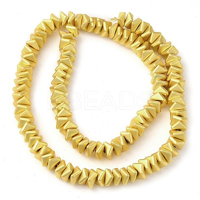 Matte Electroplated Synthetic Non-magnetic Hematite Beads Strands G-L606-F01-01A-1
