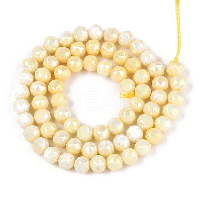 Anti-Tarnish Electroplate Glass Beads Strands X-GLAA-N010-6mm-01-1